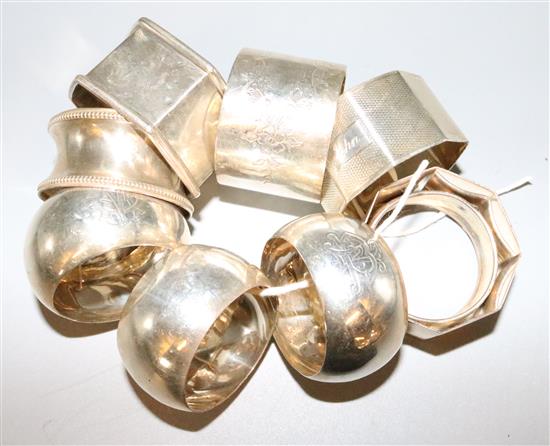 9 napkin rings
